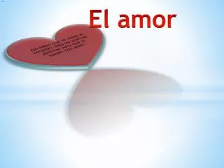 el amor