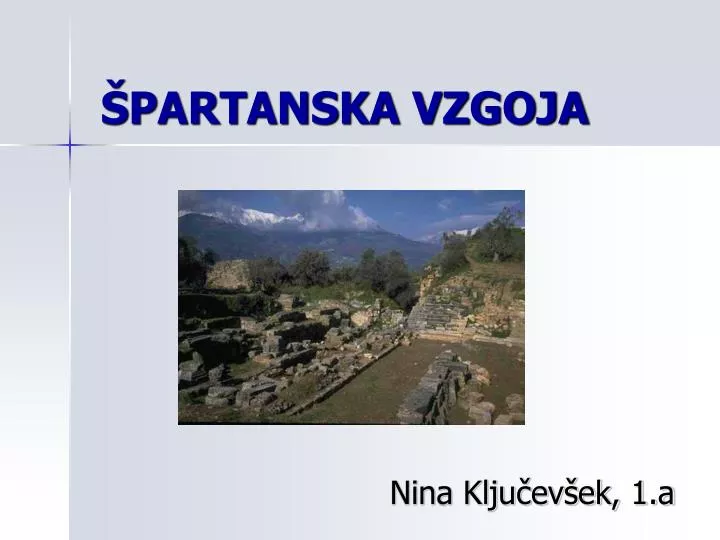 partanska vzgoja