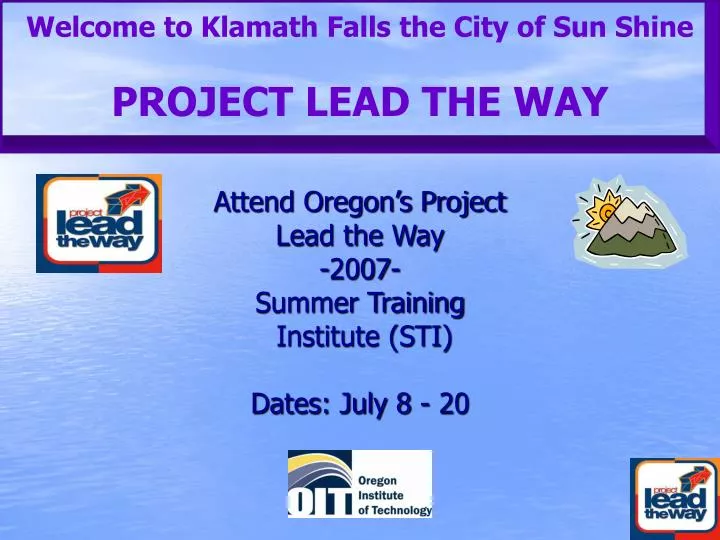 welcome to klamath falls the city of sun shine project lead the way