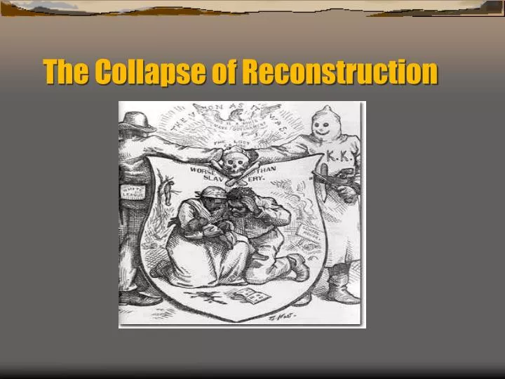 the collapse of reconstruction