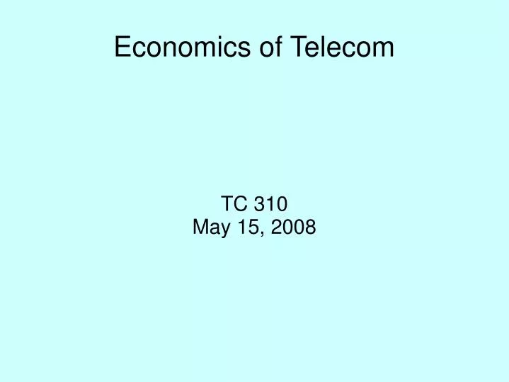 tc 310 may 15 2008