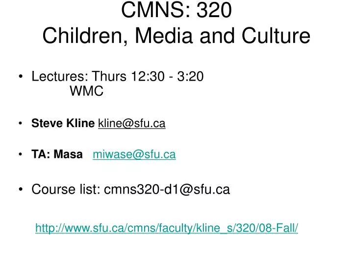 cmns 320 children media and culture