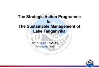 The Strategic Action Programme for The Sustainable Management of Lake Tanganyika