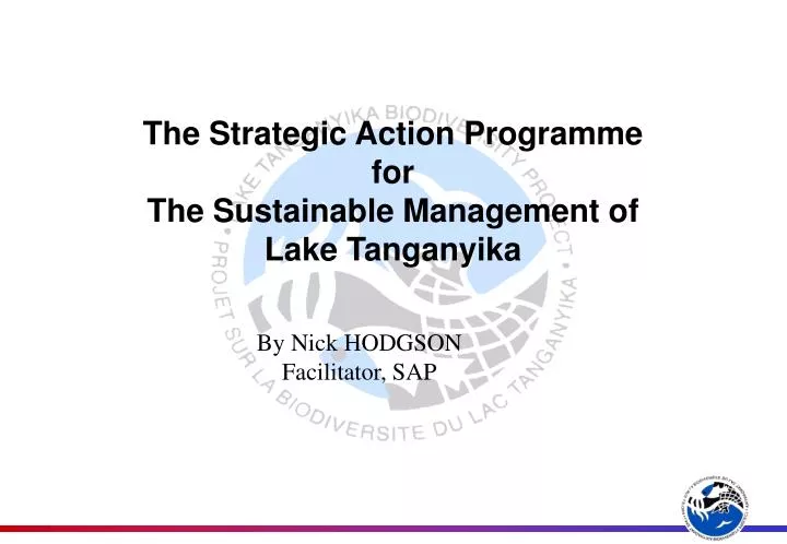 the strategic action programme for the sustainable management of lake tanganyika