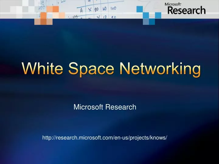 white space networking