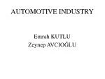 AUTOMOTIVE INDUSTRY - slide 1