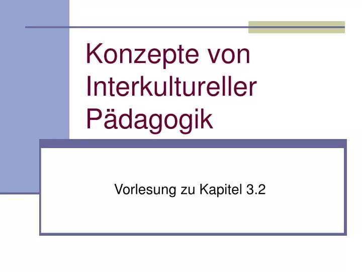 konzepte von interkultureller p dagogik