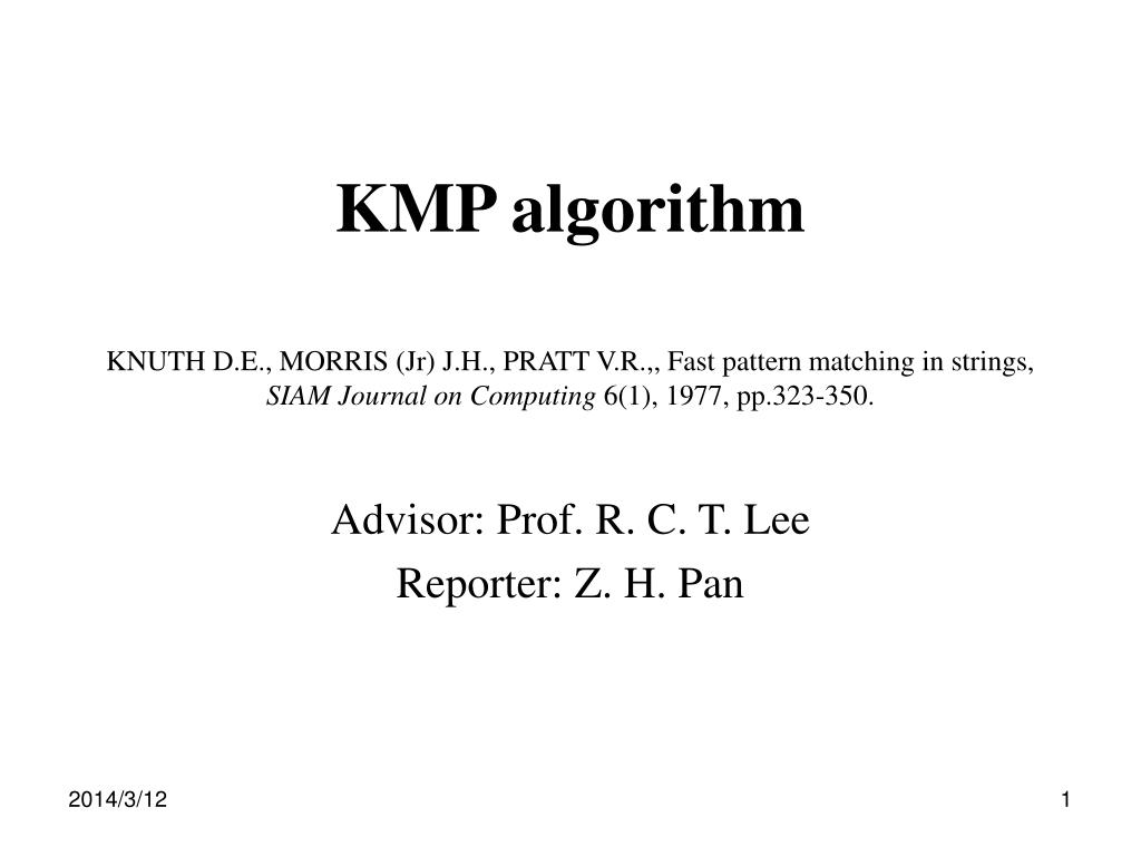 PPT - KMP algorithm PowerPoint Presentation, free download - ID:414280