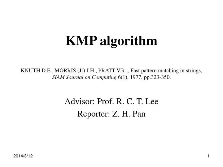 kmp algorithm