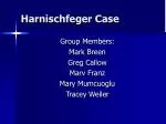 Harnischfeger Case - slide 1