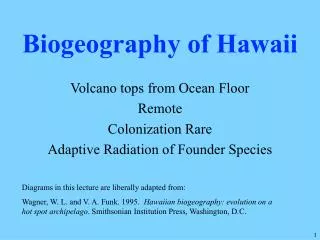 Biogeography of Hawaii