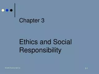 Chapter 3 Ethics and Social Responsibility