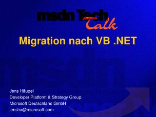 Migration nach VB .NET