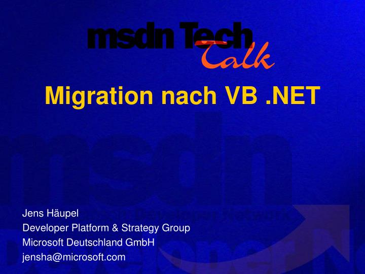 migration nach vb net