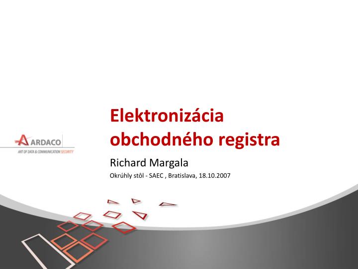 elektroniz cia obchodn ho registra