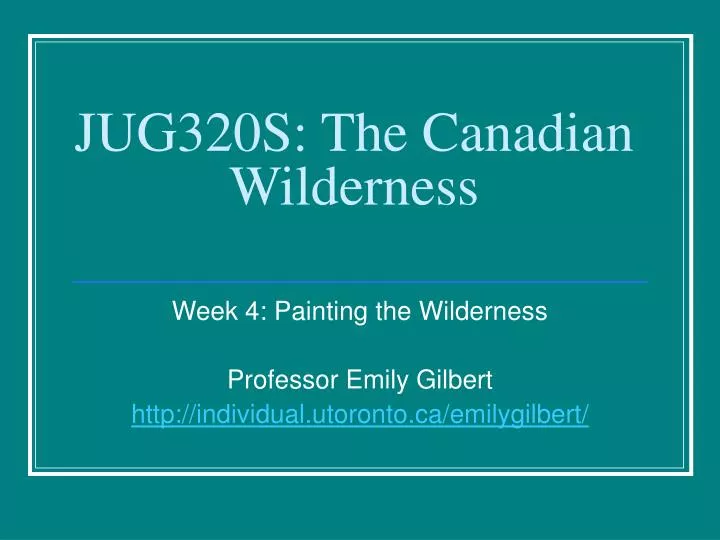 jug320s the canadian wilderness