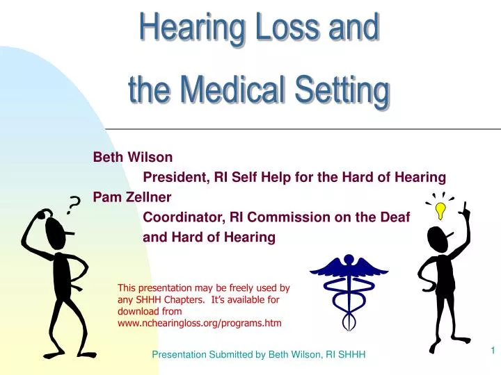 hearing loss and the medical setting