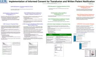Implementation of Informed Consent for Transfusion and Written Patient Notification