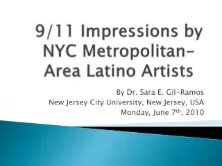 9/11 Impressions by NYC Metropolitan-Area Latino Artists