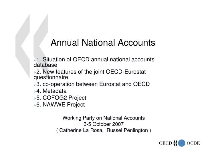 annual national accounts