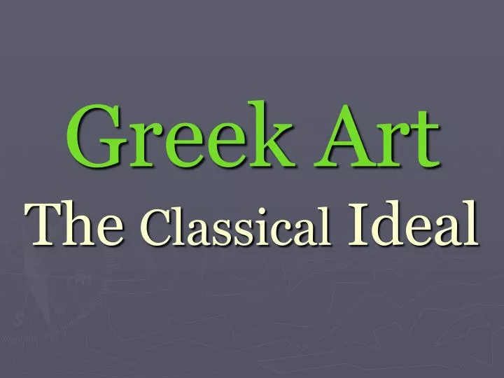 greek art