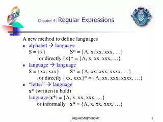 Chapter 4: Regular Expressions