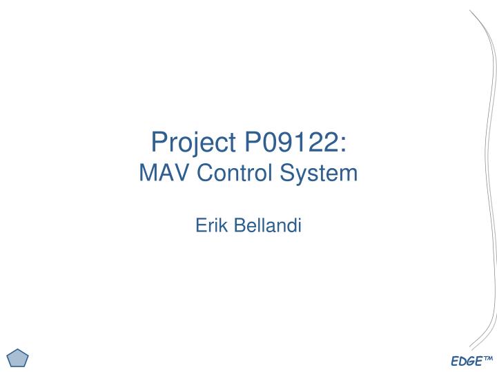 project p09122 mav control system