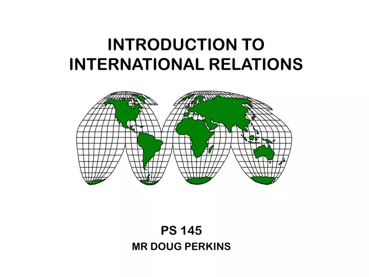 introduction to international relations