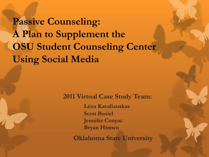 passive counseling a plan to supplement the osu student counseling center using social media