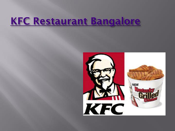 kfc restaurant bangalore