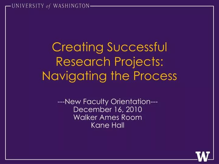 creating successful research projects navigating the process