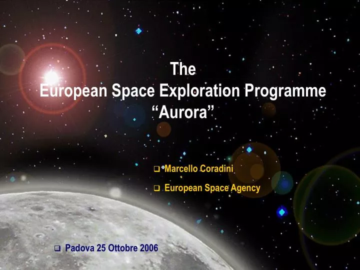 the european space exploration programme aurora