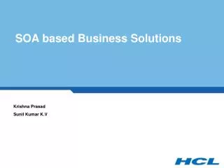 SOA based Business Solutions