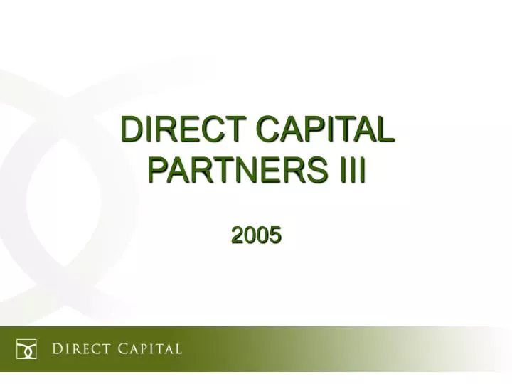 direct capital partners iii