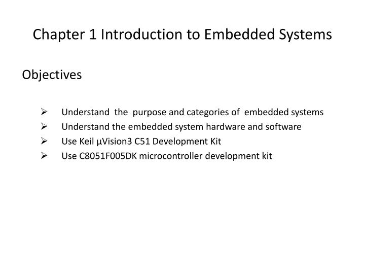 chapter 1 introduction to embedded systems