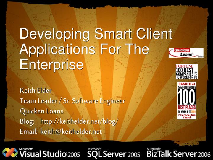 developing smart client applications for the enterprise