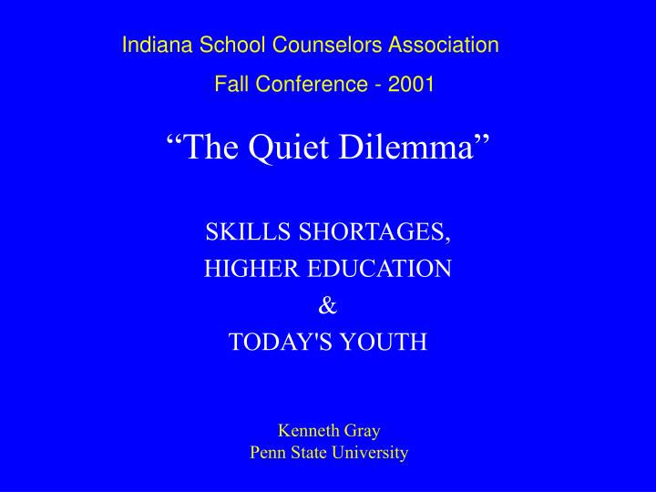 the quiet dilemma skills shortages higher education today s youth
