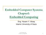 Embedded Computer Systems Chapter1: Embedded Computing - slide 1