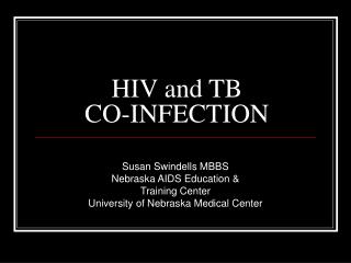 HIV and TB CO-INFECTION