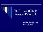 VoIP—Voice over Internet Protocol - slide 1