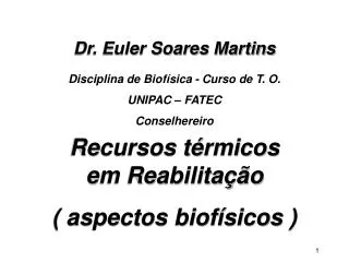 Dr. Euler Soares Martins