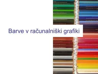 Barve v računalniški grafiki