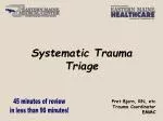 Systematic Trauma Triage - slide 1