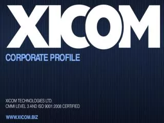 Xicom Technologies Ltd. | CMMI Level-3 Web Development Compa