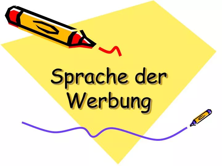 sprache der werbung