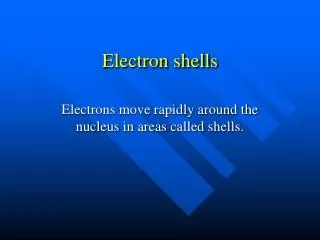 Electron shells