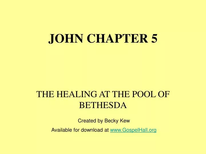 john chapter 5