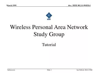 Wireless Personal Area Network Study Group