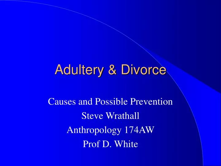 adultery divorce
