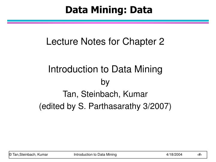 data mining data